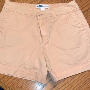 Peach colored khaki shorts size 8